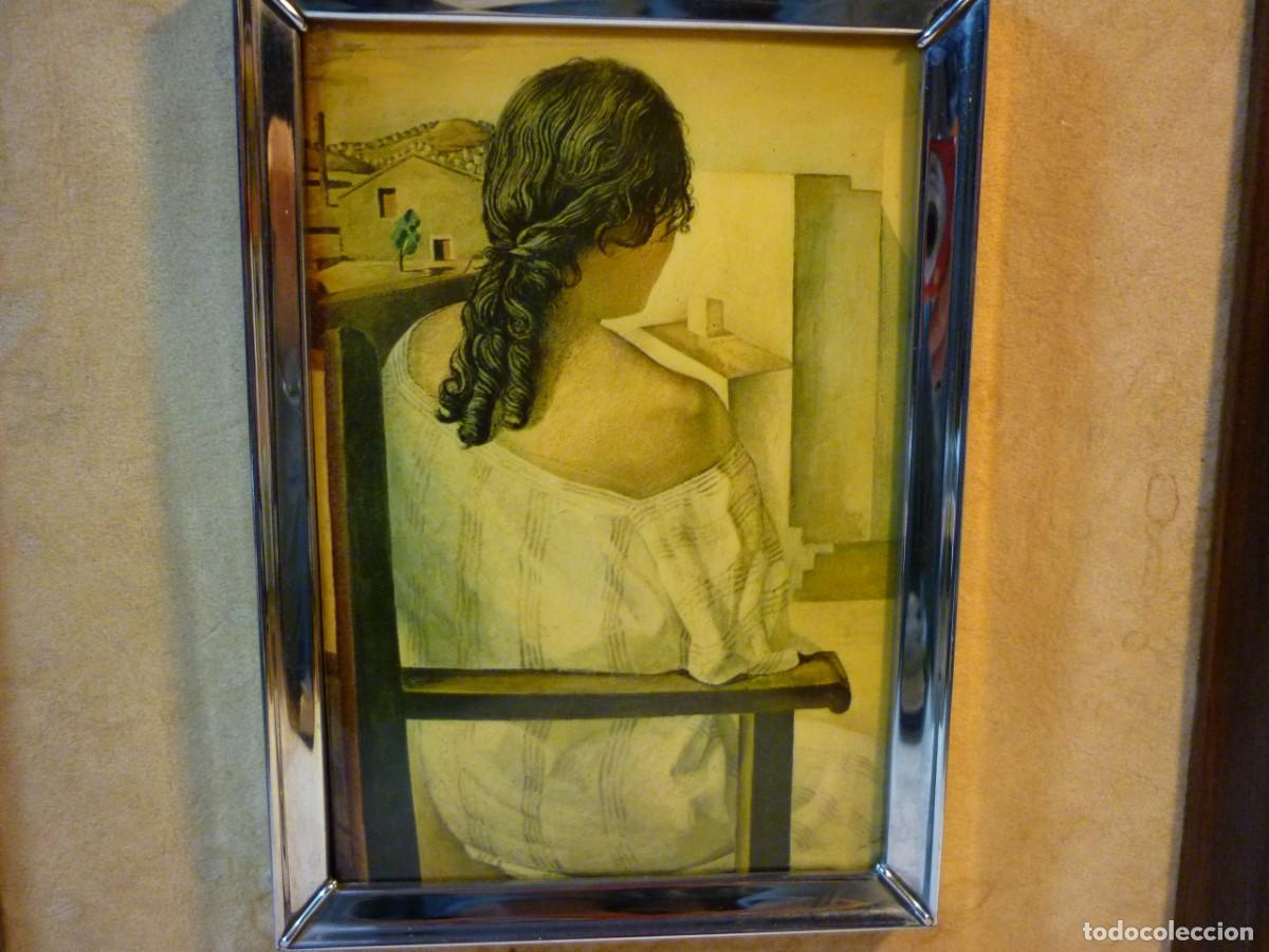 Otros objetos de arte: CUADRO DE ESMALTE CON MUJER - Foto 1