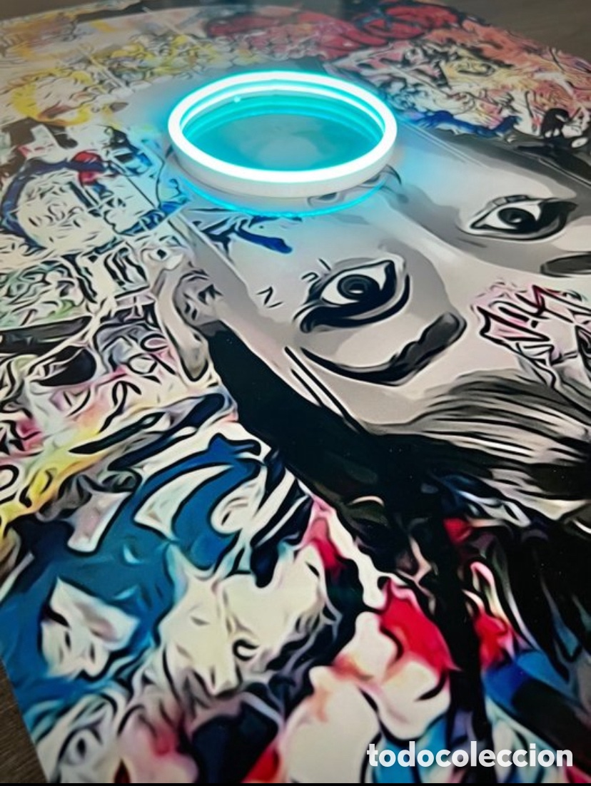 Otros objetos de arte: Led maison oudrey hepburn bubblegum led wall art - Foto 9