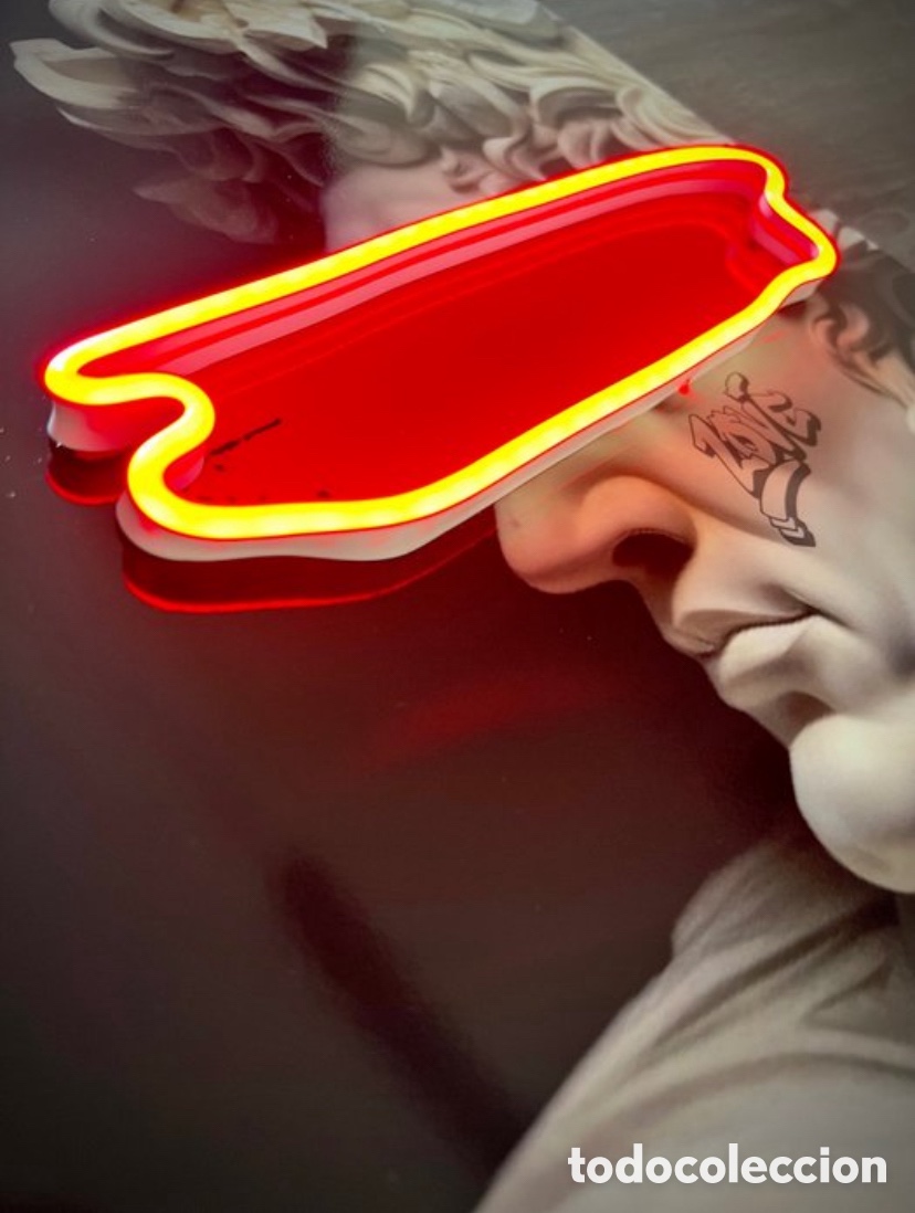 Otros objetos de arte: Led maison -Cesare tatoo led wall art - Foto 9
