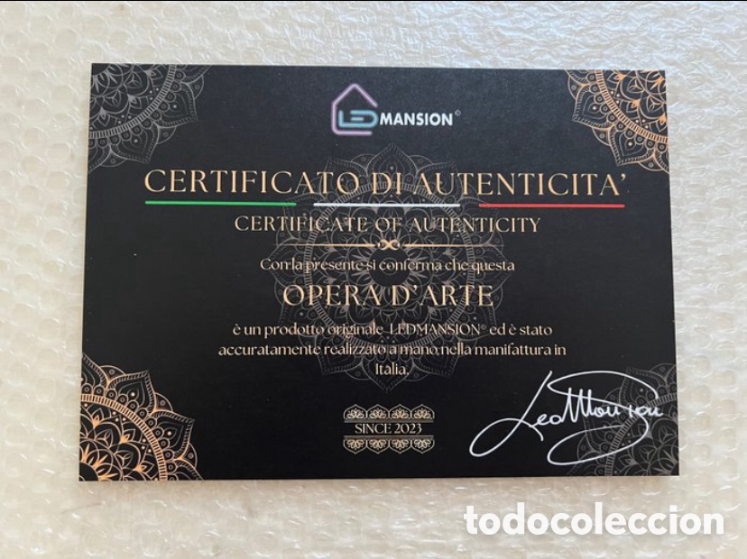 Otros objetos de arte: Led maison -Cesare tatoo led wall art - Foto 10