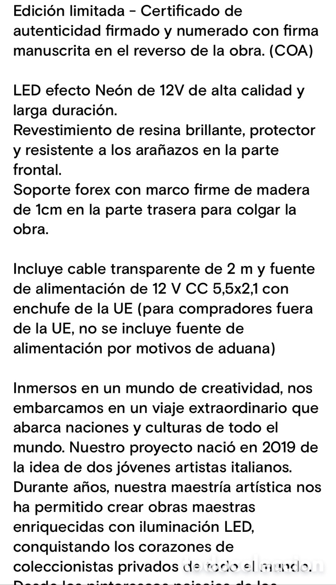 Otros objetos de arte: Led maison-monnalisa smoking led wall art - Foto 3