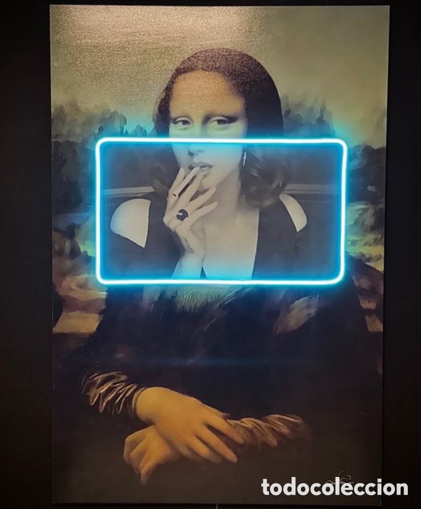 Otros objetos de arte: Led maison-monnalisa smoking led wall art - Foto 6