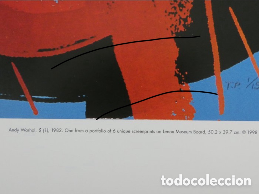 Otros objetos de arte: Andy warhol -nach dollar (80x60cm) - Foto 6