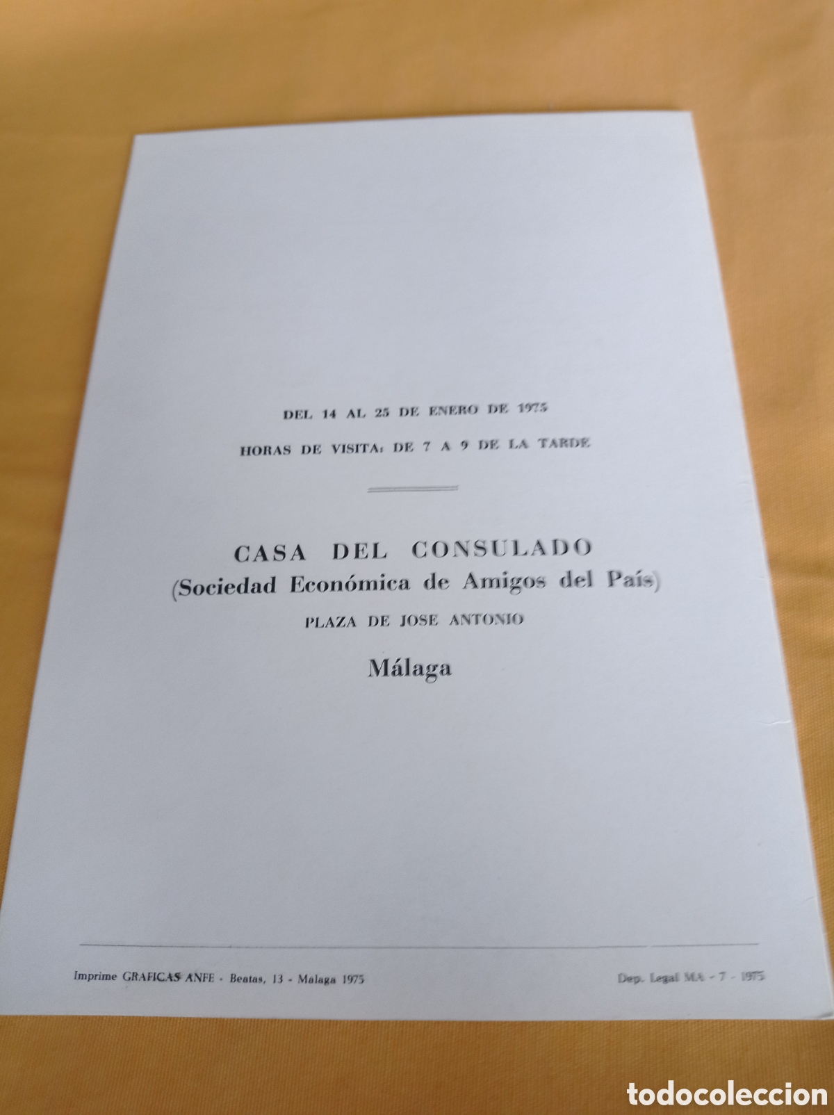Otros objetos de arte: M&aacute;laga,1975,Ju&aacute;rez,exposici&oacute;n Consulado - Foto 2