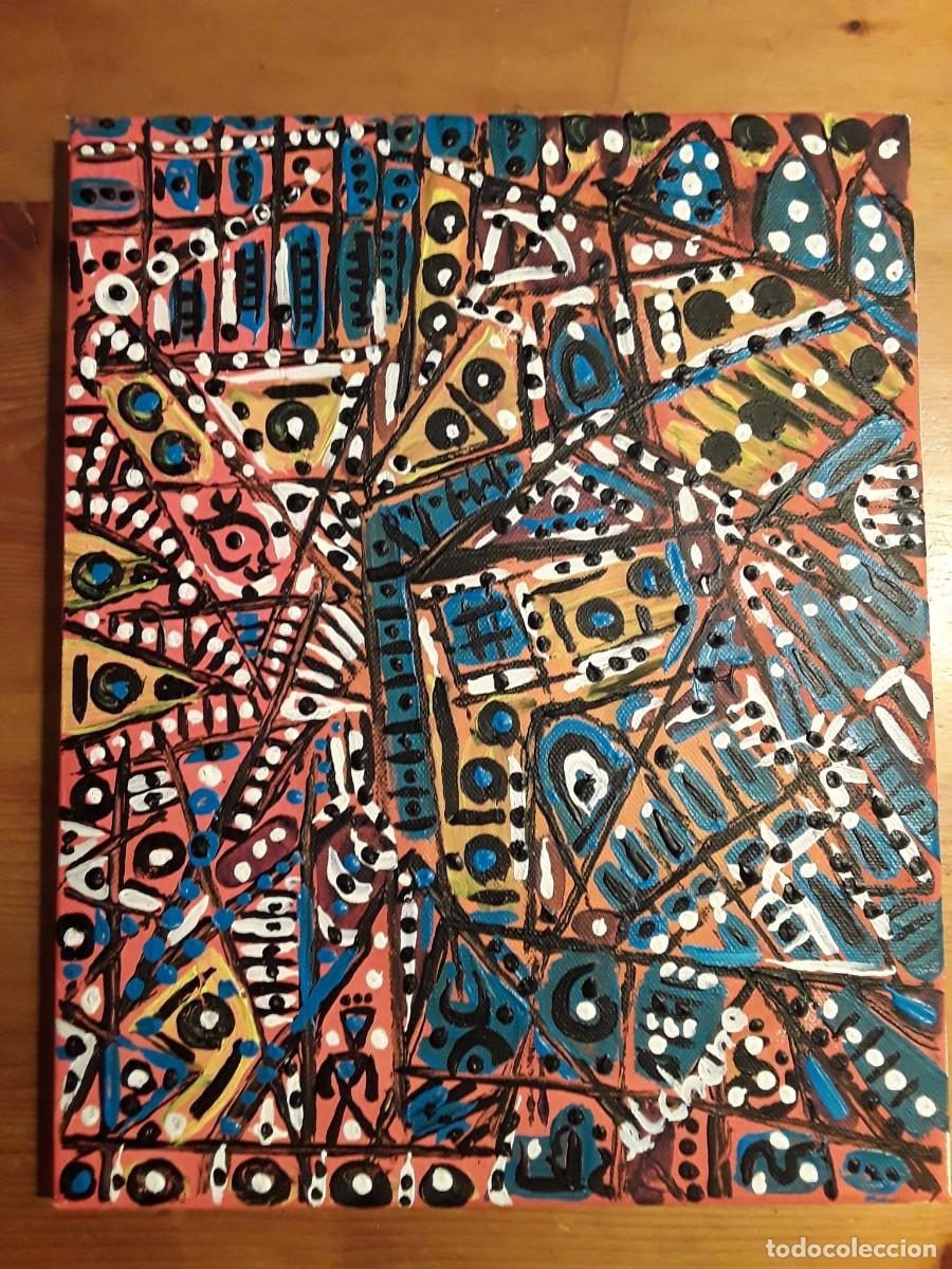 Otros objetos de arte: Obra del pintor &rdquo;El Chano&rdquo;, acr&iacute;lico sobre lienzo. - Foto 1