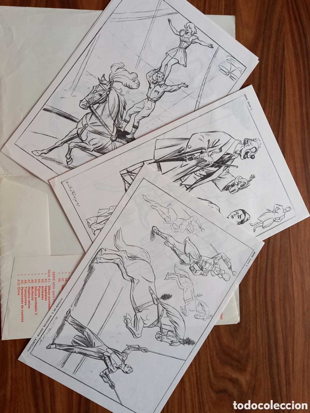 Otros objetos de arte: EMILIO FREIXAS. Carpeta LAMINAS. CIRCO - Foto 2