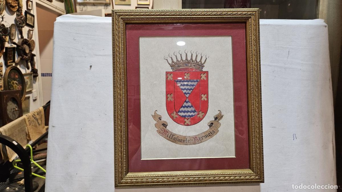 Otros objetos de arte: cuadro con escudos familiar - Foto 1
