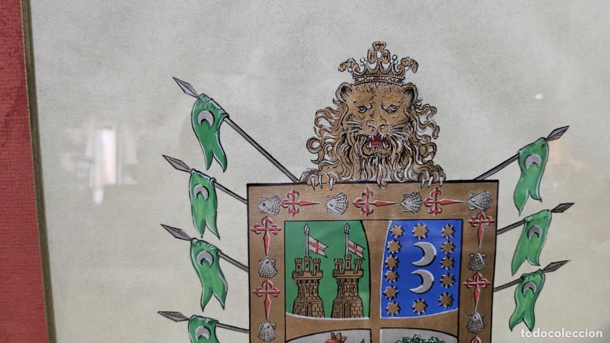 Otros objetos de arte: cuadro con escudos familiar - Foto 4