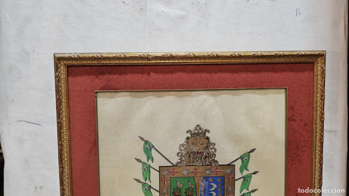 Otros objetos de arte: cuadro con escudos familiar - Foto 5