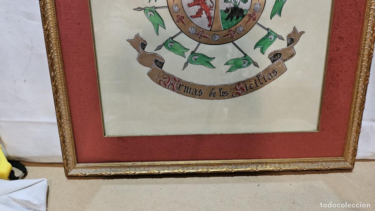 Otros objetos de arte: cuadro con escudos familiar - Foto 6