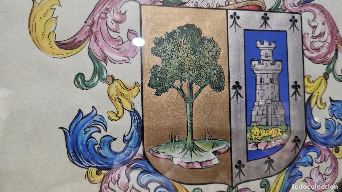 Otros objetos de arte: cuadro con escudos familiar - Foto 5