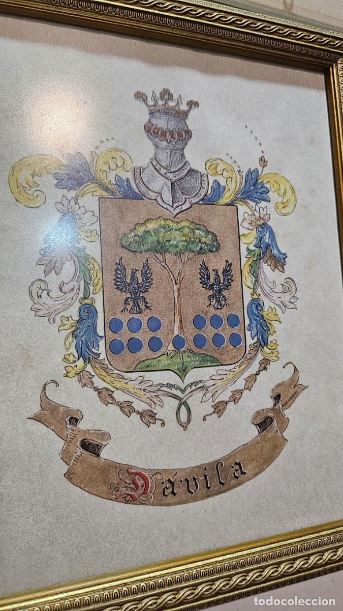 Otros objetos de arte: cuadro con escudos familiar - Foto 2