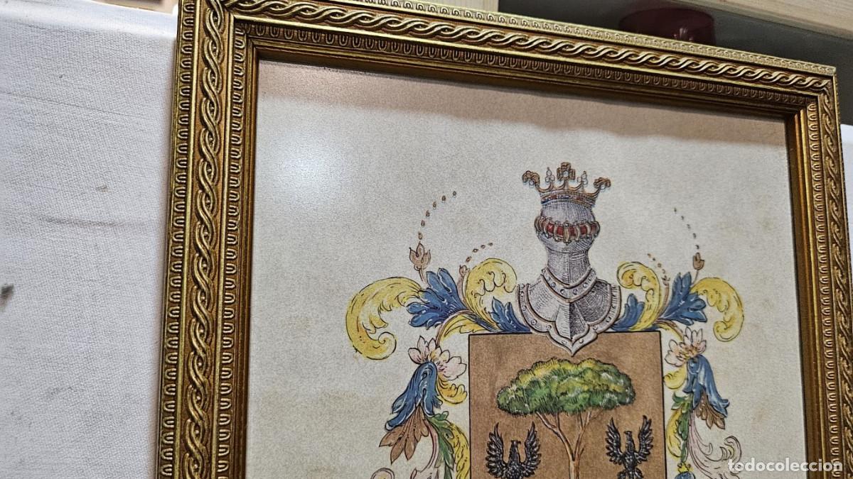 Otros objetos de arte: cuadro con escudos familiar - Foto 3