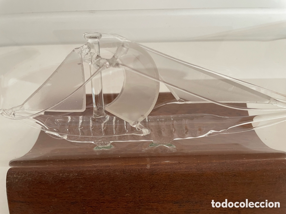Otros objetos de arte: Barco velero cristal en botella - Foto 2