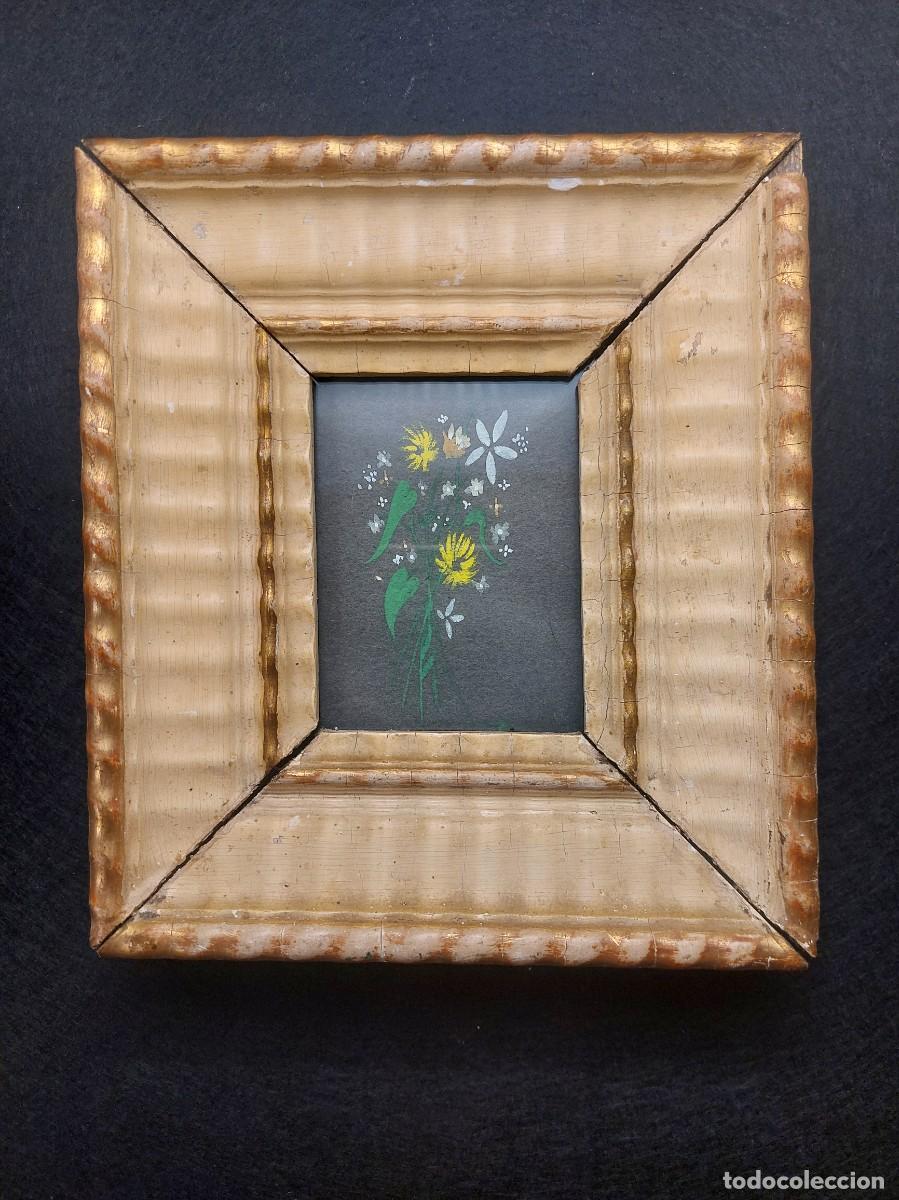 Otros objetos de arte: OBRA PINTADA MUY ANTIGUA ENMARCADA - Foto 1