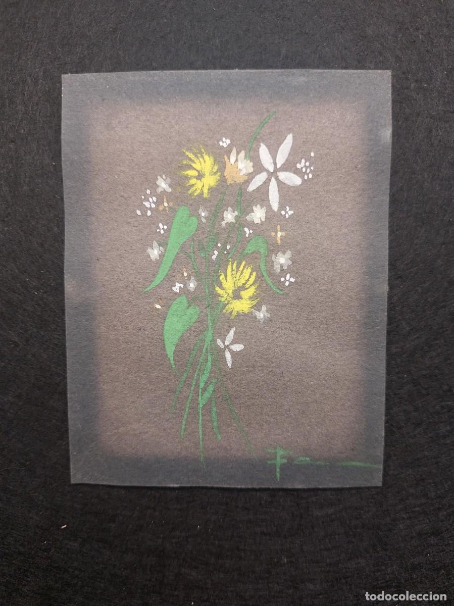 Otros objetos de arte: OBRA PINTADA MUY ANTIGUA ENMARCADA - Foto 2