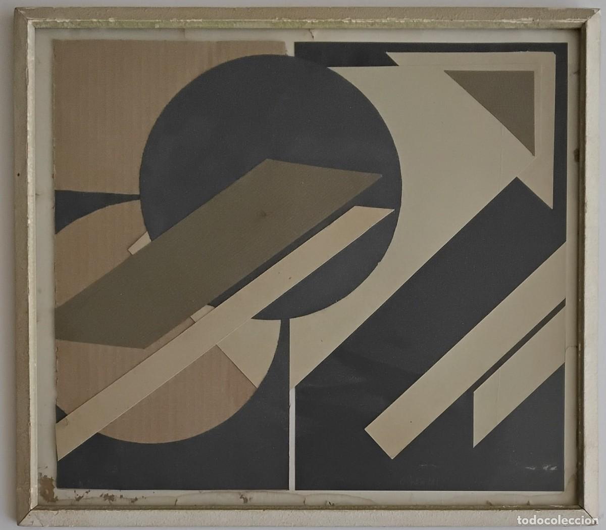 Otros objetos de arte: Collage constructivista y vanguardista de varios papeles - Foto 1