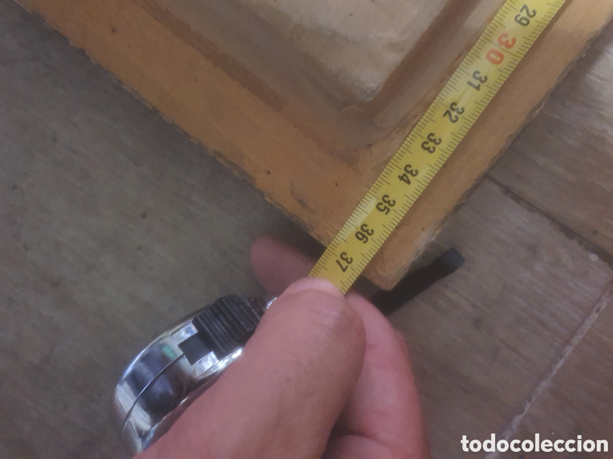 Otros objetos de arte: Marco de madera tallada con impresi&oacute;n de &aacute;ngeles - Foto 11