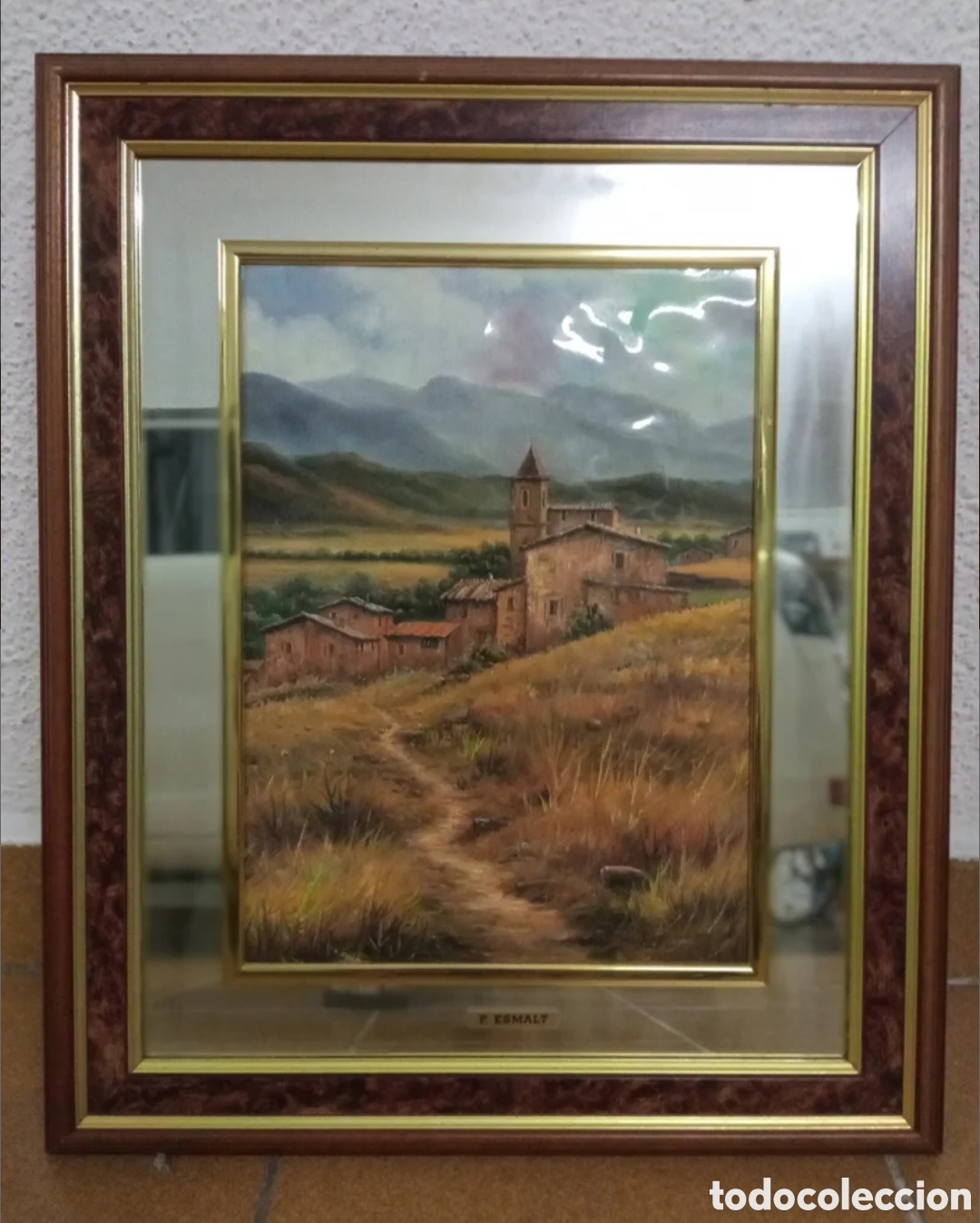 Otros objetos de arte: Cuadro al esmalte de autor desconocido - Foto 1