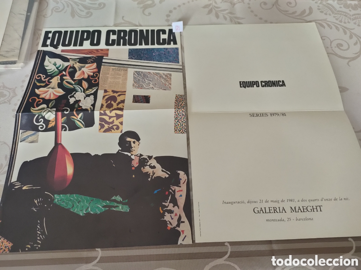 Otros objetos de arte: D&iacute;ptico Equipo Cr&oacute;nica - Foto 1