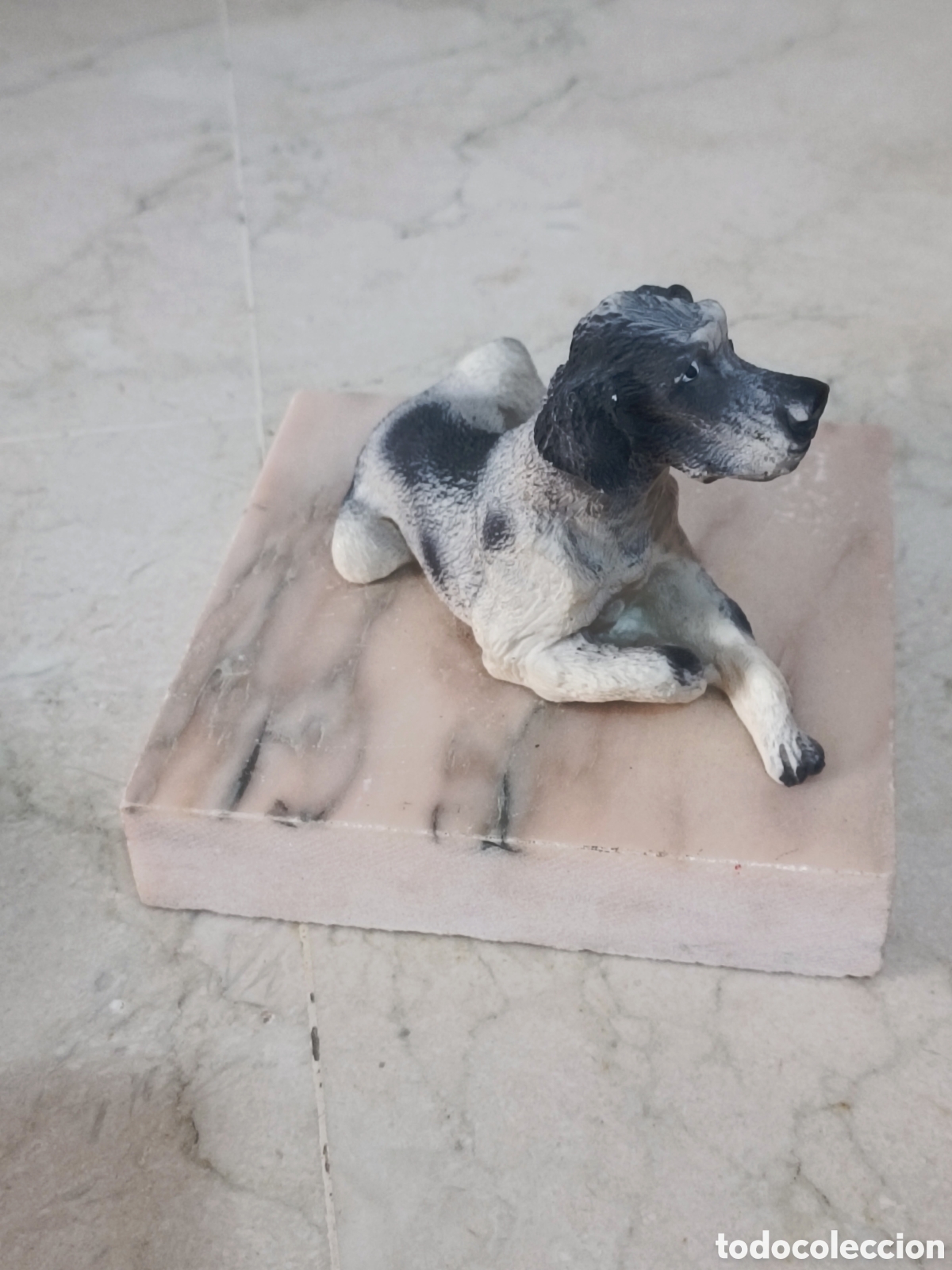Otros objetos de arte: Perro pedestal marmol - Foto 2