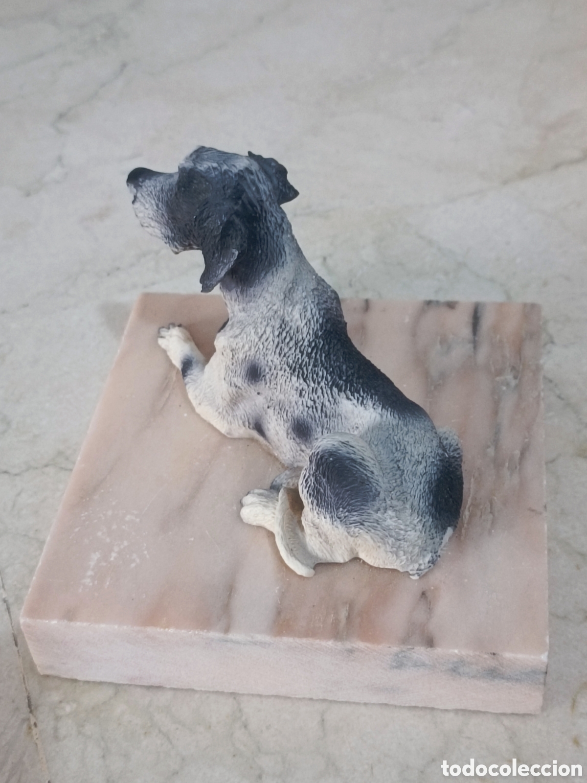 Otros objetos de arte: Perro pedestal marmol - Foto 3