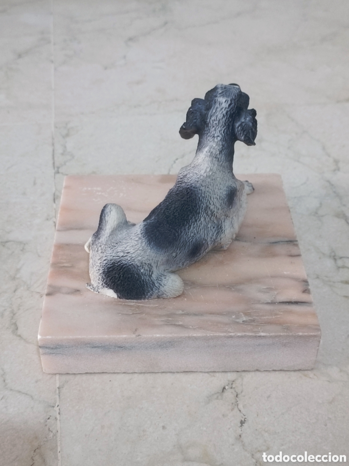 Otros objetos de arte: Perro pedestal marmol - Foto 4