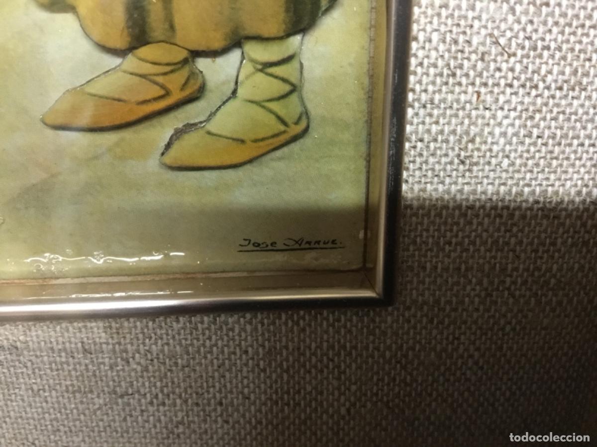 Otros objetos de arte: Esmaltes Jose Arrue enmarcados - Foto 4