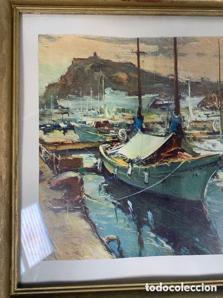 Otros objetos de arte: 01_Cuadro J. SARQUELLA BARCELONA - Foto 2