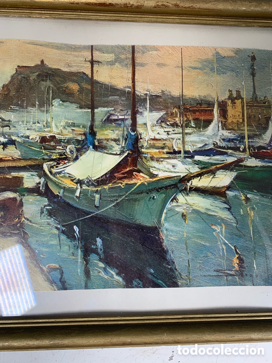Otros objetos de arte: 01_Cuadro J. SARQUELLA BARCELONA - Foto 3