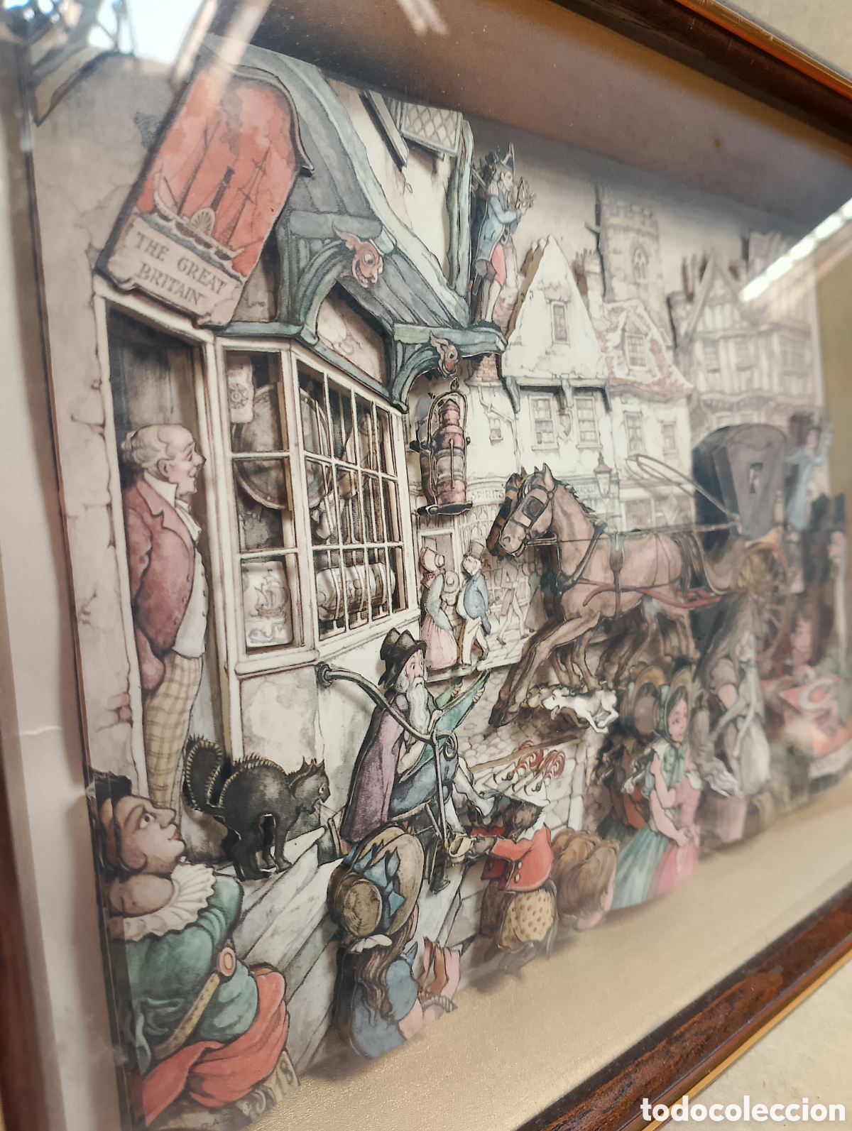 Otros objetos de arte: Cuadro en relieve de Anton Pieck - Foto 2
