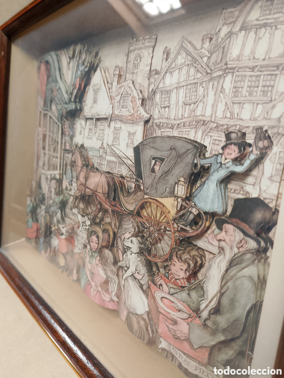 Otros objetos de arte: Cuadro en relieve de Anton Pieck - Foto 3