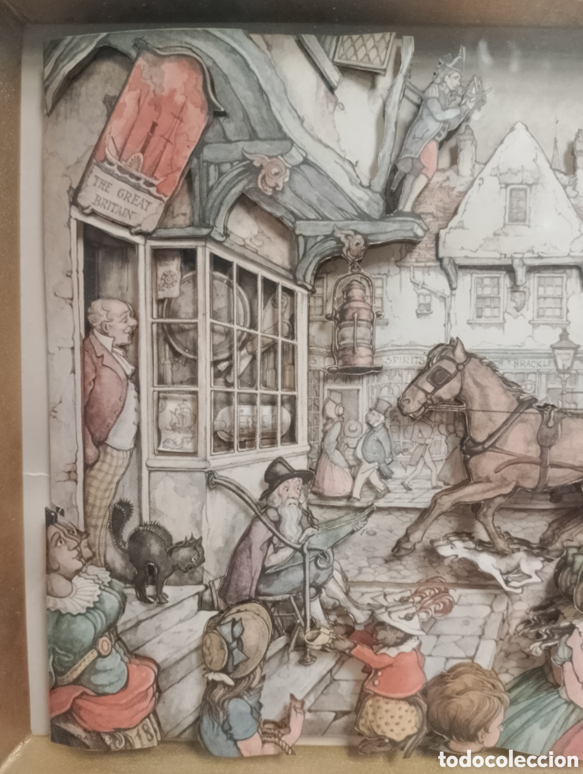 Otros objetos de arte: Cuadro en relieve de Anton Pieck - Foto 4