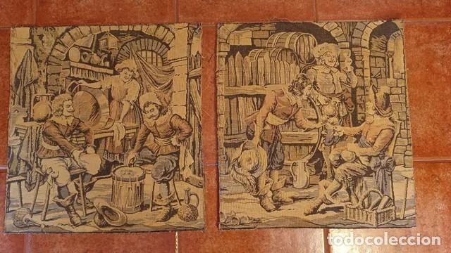 Otros objetos de arte: Pareja de tapices cl&aacute;sicos. - Foto 1