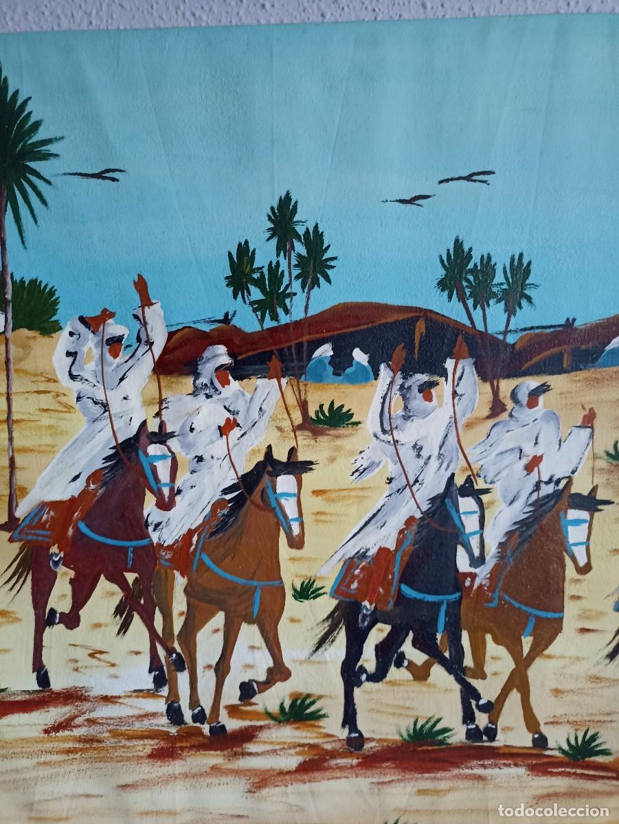 Otros objetos de arte: CUADRO DESIERTO MARRUECOS DUNAS - Foto 4