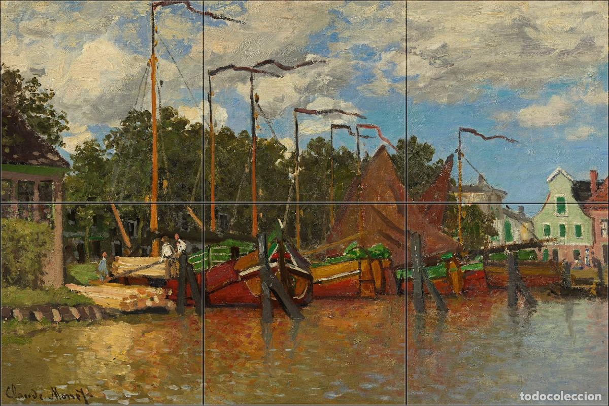 Otros objetos de arte: &rdquo;Barcos em Zaandam&rdquo; de Claude Monet - Foto 1