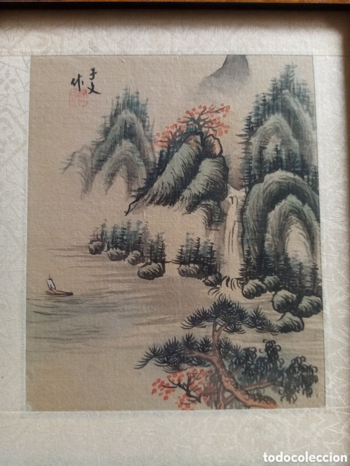 Otros objetos de arte: Pintura china sobre seda - Foto 2