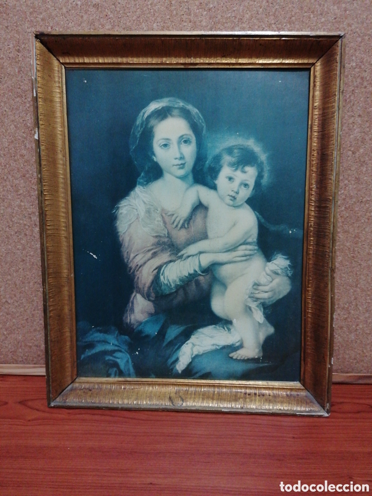 Otros objetos de arte: VIRGEN CON NI&Ntilde;O CUADRO 50x39 - Foto 1