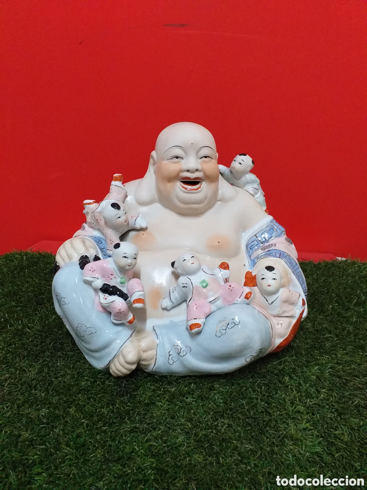 Otros objetos de arte: BUDA SONRIENTE CON CINCO NI&Ntilde;OS - Foto 2