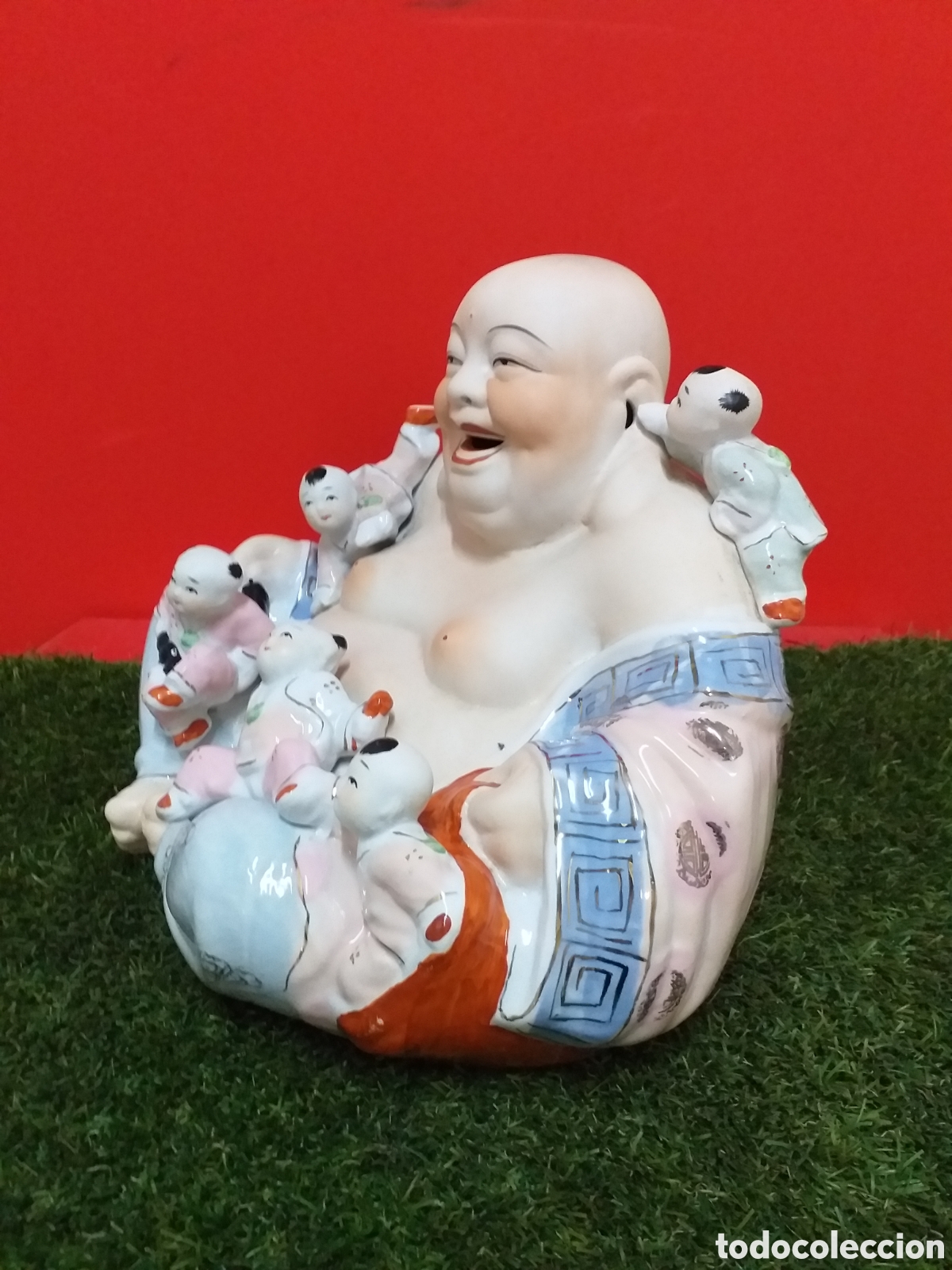 Otros objetos de arte: BUDA SONRIENTE CON CINCO NI&Ntilde;OS - Foto 3