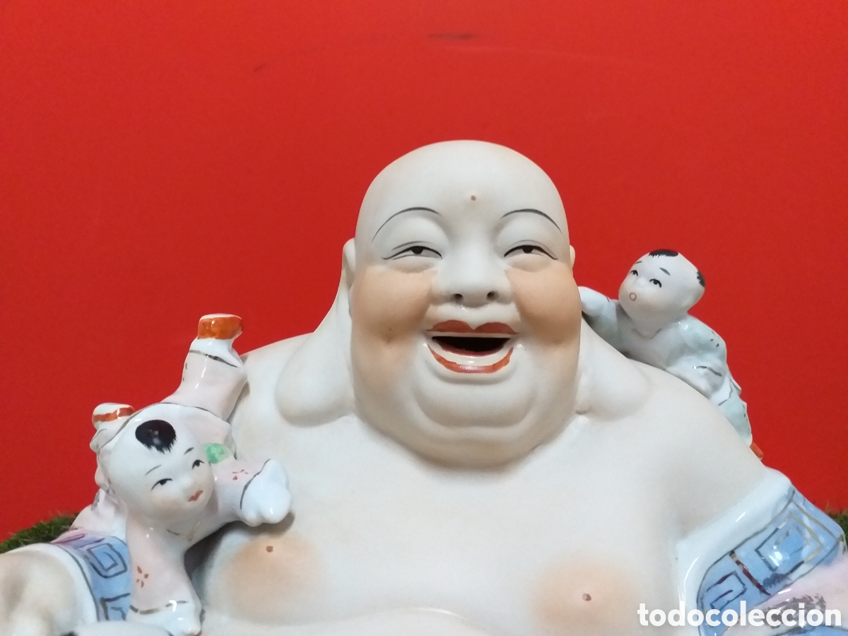 Otros objetos de arte: BUDA SONRIENTE CON CINCO NI&Ntilde;OS - Foto 4