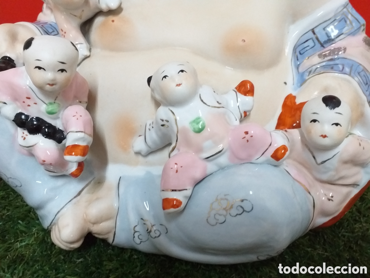 Otros objetos de arte: BUDA SONRIENTE CON CINCO NI&Ntilde;OS - Foto 5