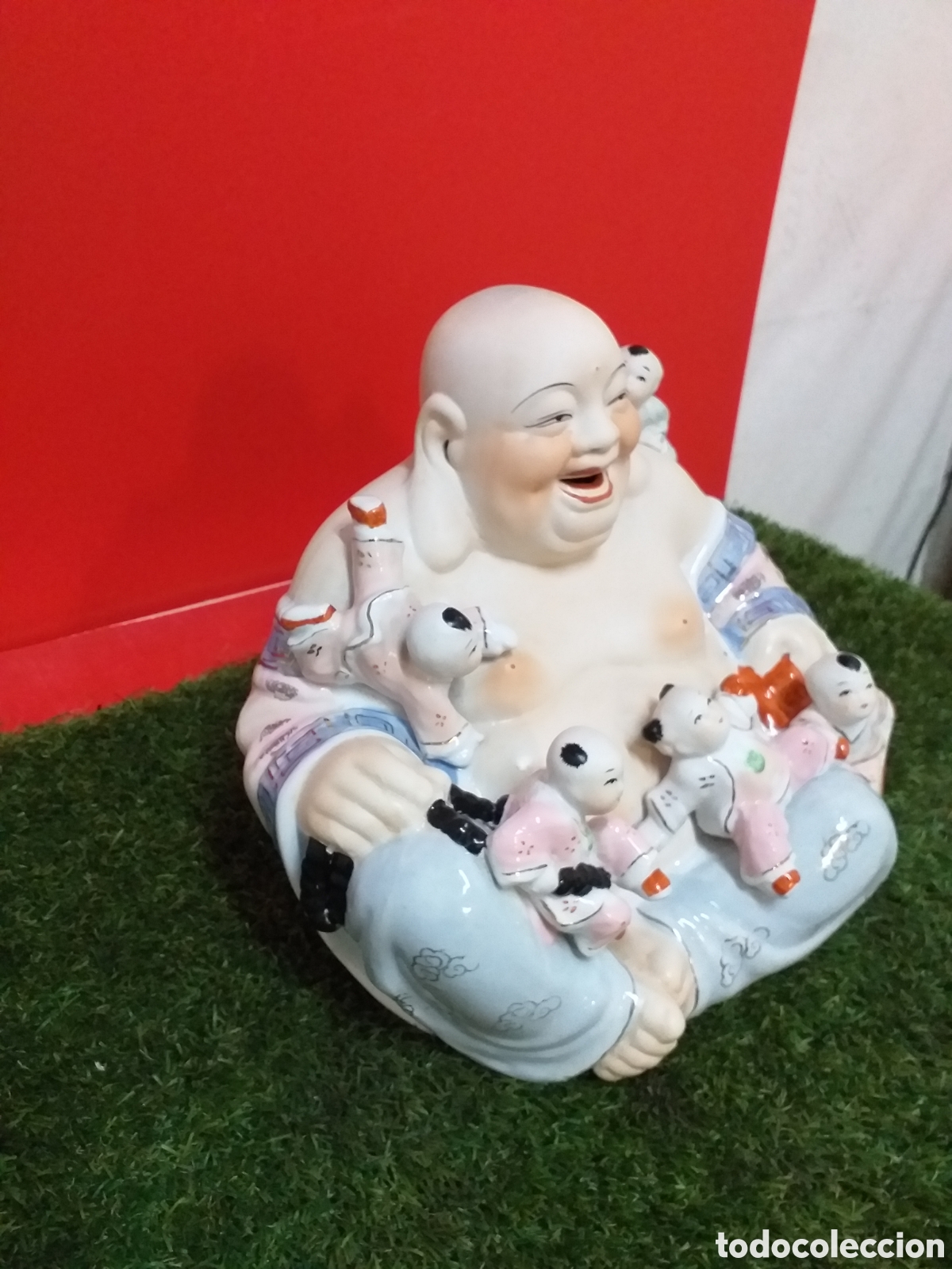 Otros objetos de arte: BUDA SONRIENTE CON CINCO NI&Ntilde;OS - Foto 1