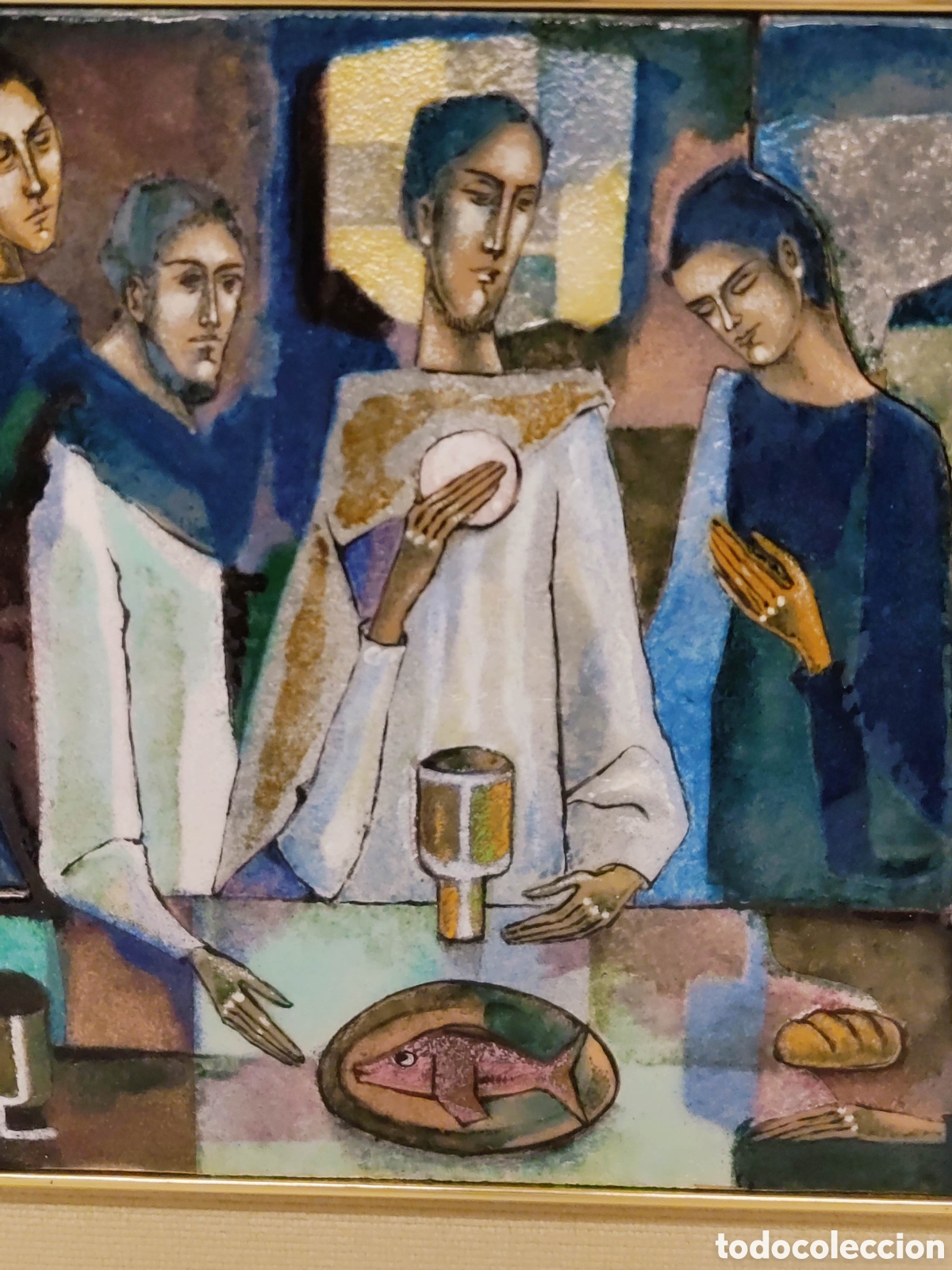 Otros objetos de arte: Esmalte Montserrat Mainar &Uacute;ltima Cena - Foto 3
