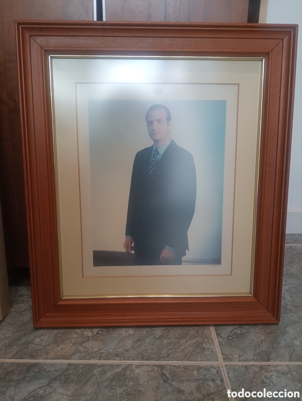Otros objetos de arte: Cuadro l&aacute;mina Juan Carlos I de Espa&ntilde;a - Foto 3