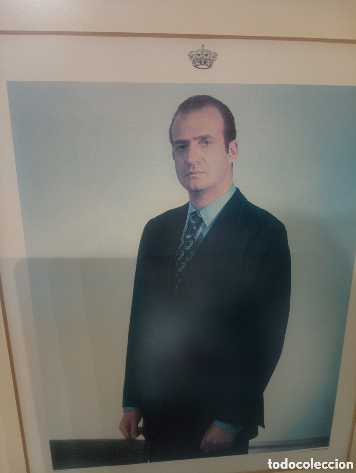 Otros objetos de arte: Cuadro l&aacute;mina Juan Carlos I de Espa&ntilde;a - Foto 4