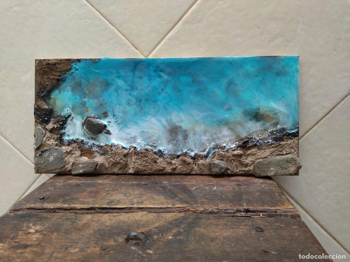 Otros objetos de arte: cuadro de madera con resina cala - Foto 1