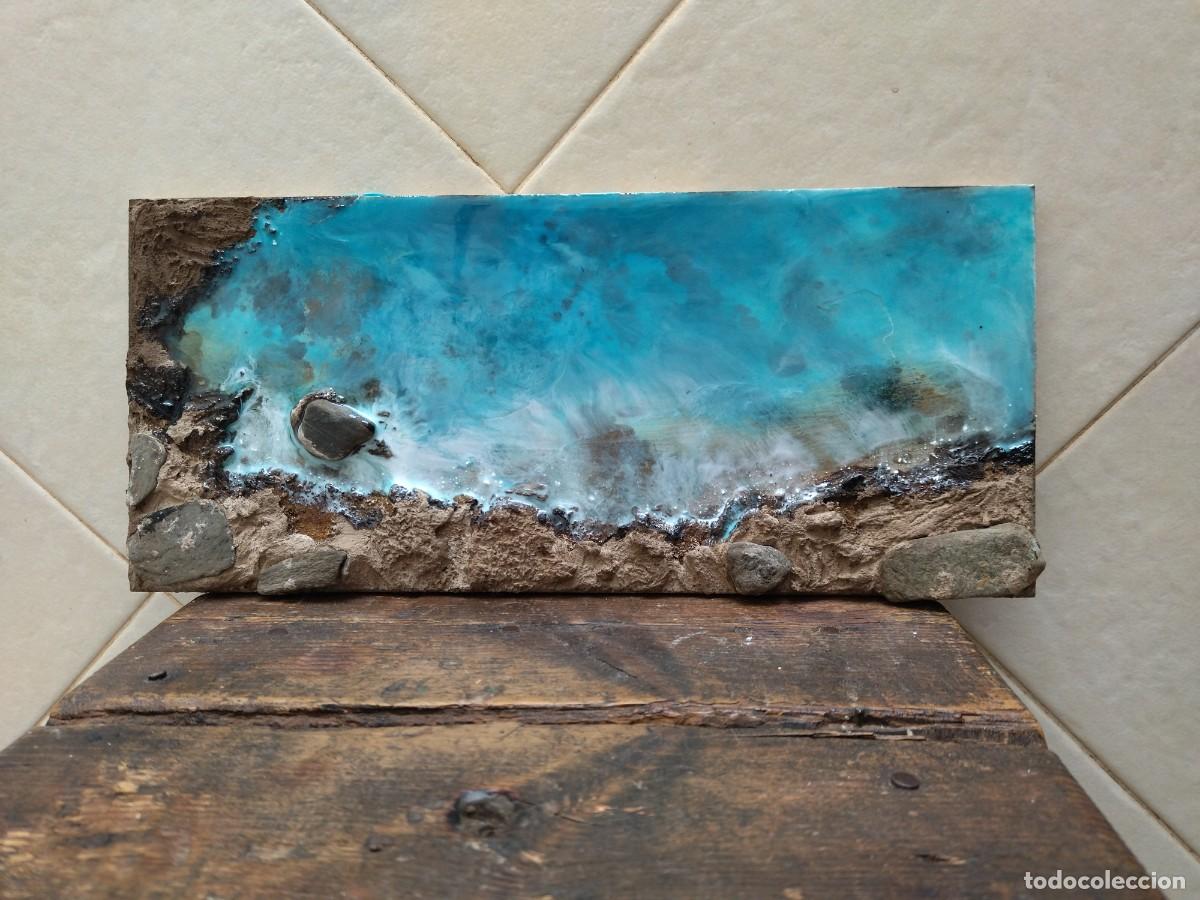 Otros objetos de arte: cuadro de madera con resina cala - Foto 2