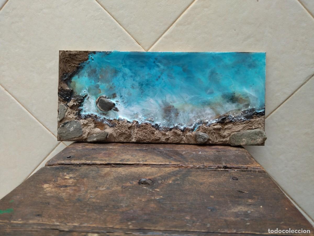 Otros objetos de arte: cuadro de madera con resina cala - Foto 3