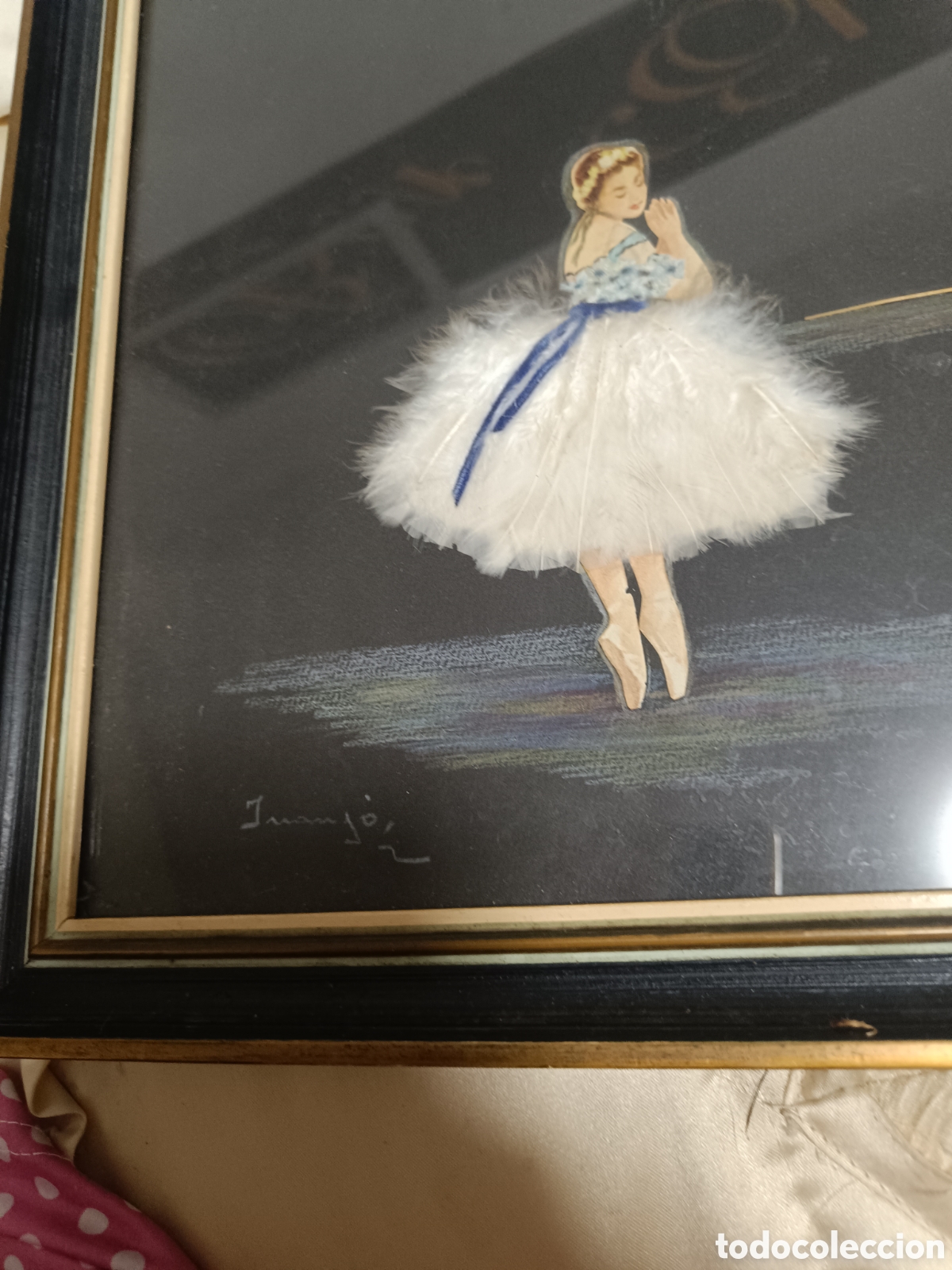 Otros objetos de arte: Cuadro de bailarina hecho a mano - Foto 3
